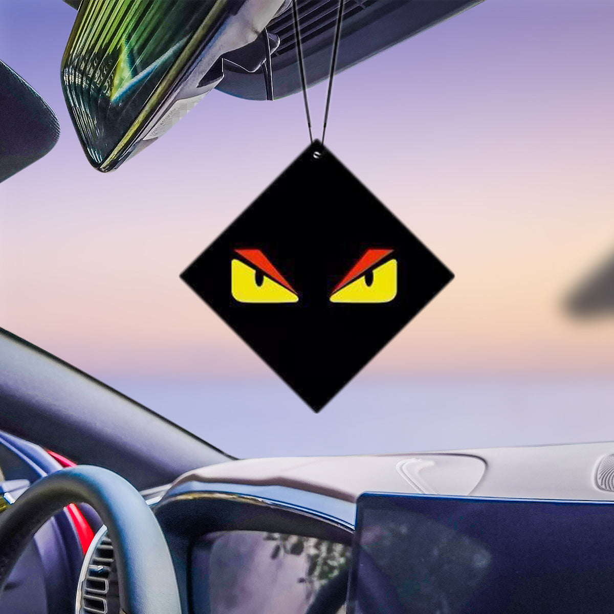 Auto-Hänger-Monsteraugen-Duftkarte, langanhaltender Duft für den Fahrzeuginnenraum