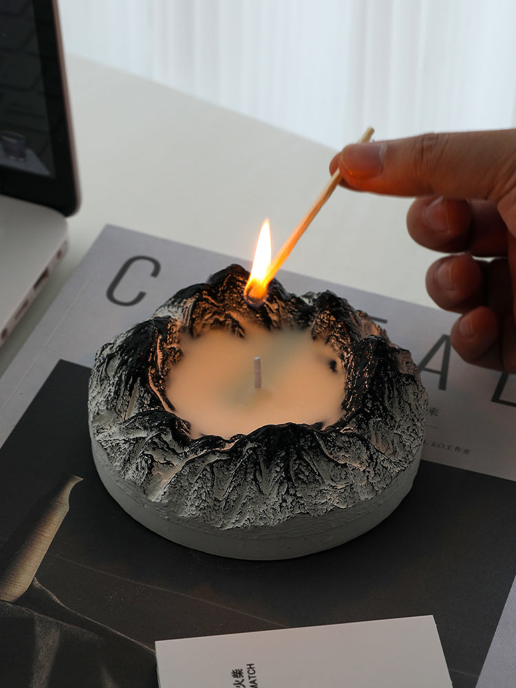 Kreative Duftkerze aus Vulkanstein für Schlafzimmer und Innenräume, langlebige Nischendekoration