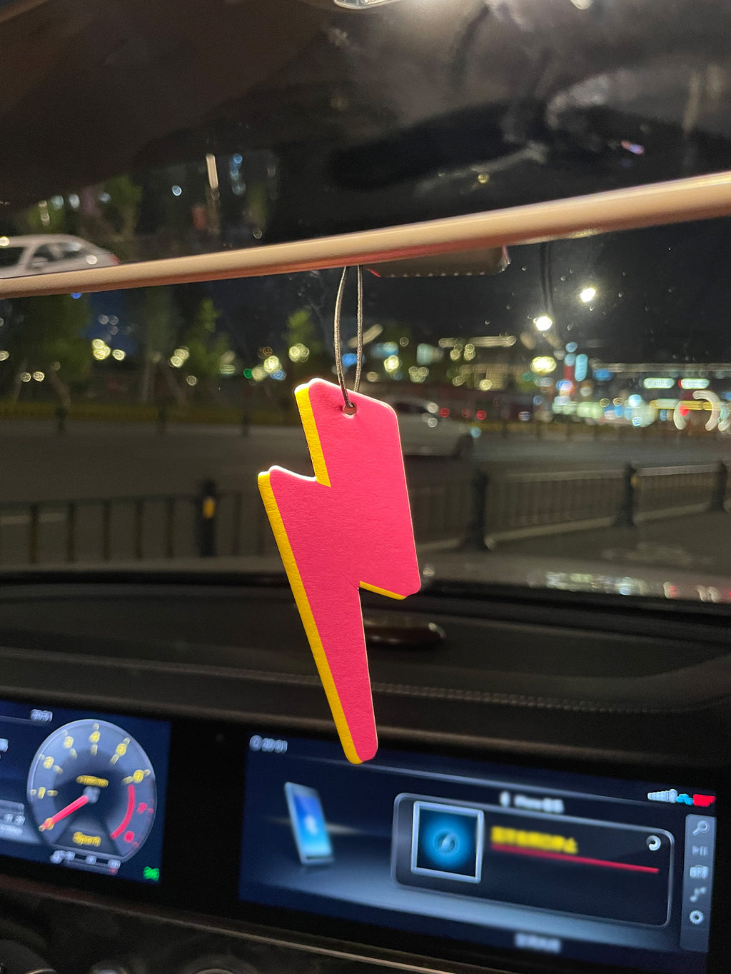 Lightning Auto-Lufterfrischer zum Aufhängen, solide Duftkarte, langanhaltendes Aroma