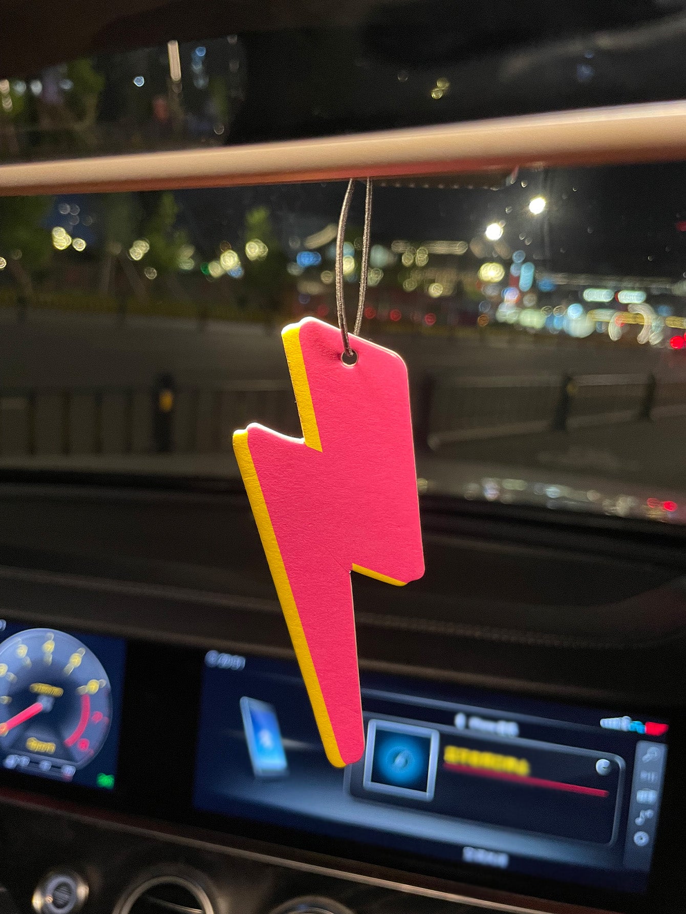 Lightning Auto-Lufterfrischer zum Aufhängen, solide Duftkarte, langanhaltendes Aroma