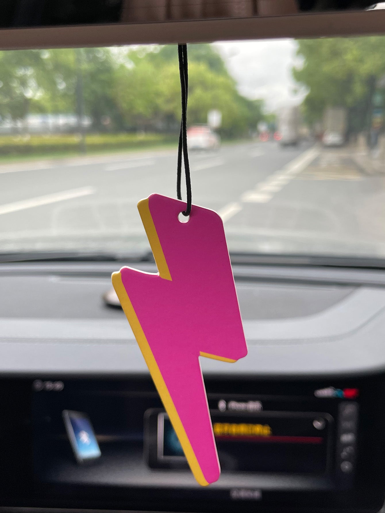 Lightning Auto-Lufterfrischer zum Aufhängen, solide Duftkarte, langanhaltendes Aroma