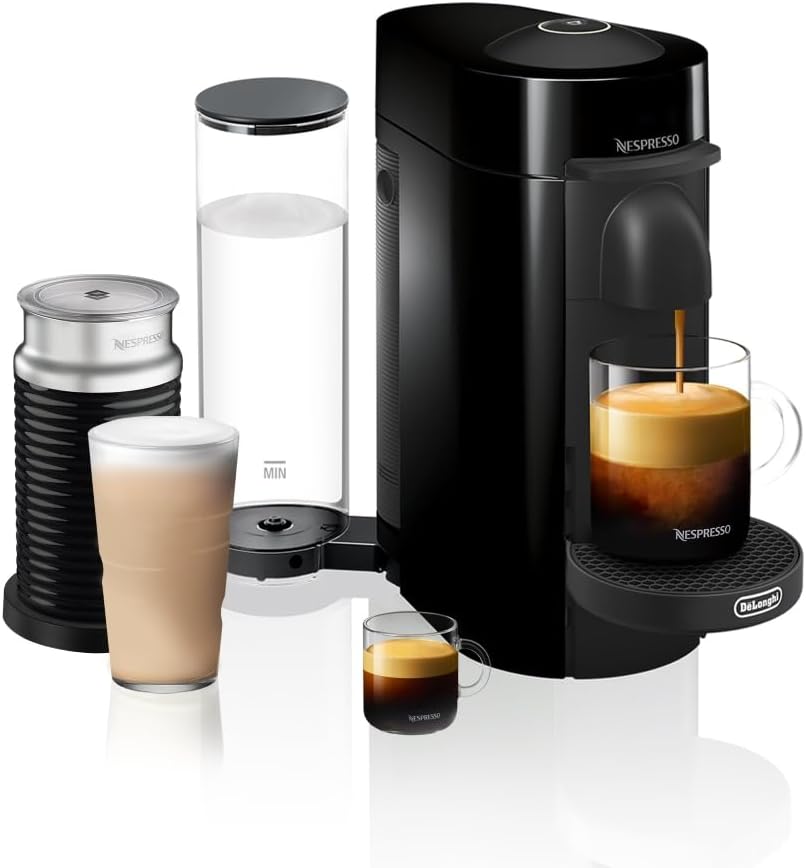 Nespresso Vertuo Plus Coffee and Espresso Maker by De'Longhi, Grey