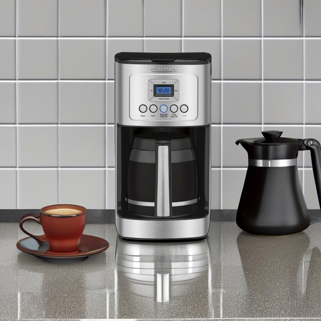 Cuisinart DCC-3200P1 Coffee Maker Fully Automatic with Brew Strength Control, 1-4 Cup Setting