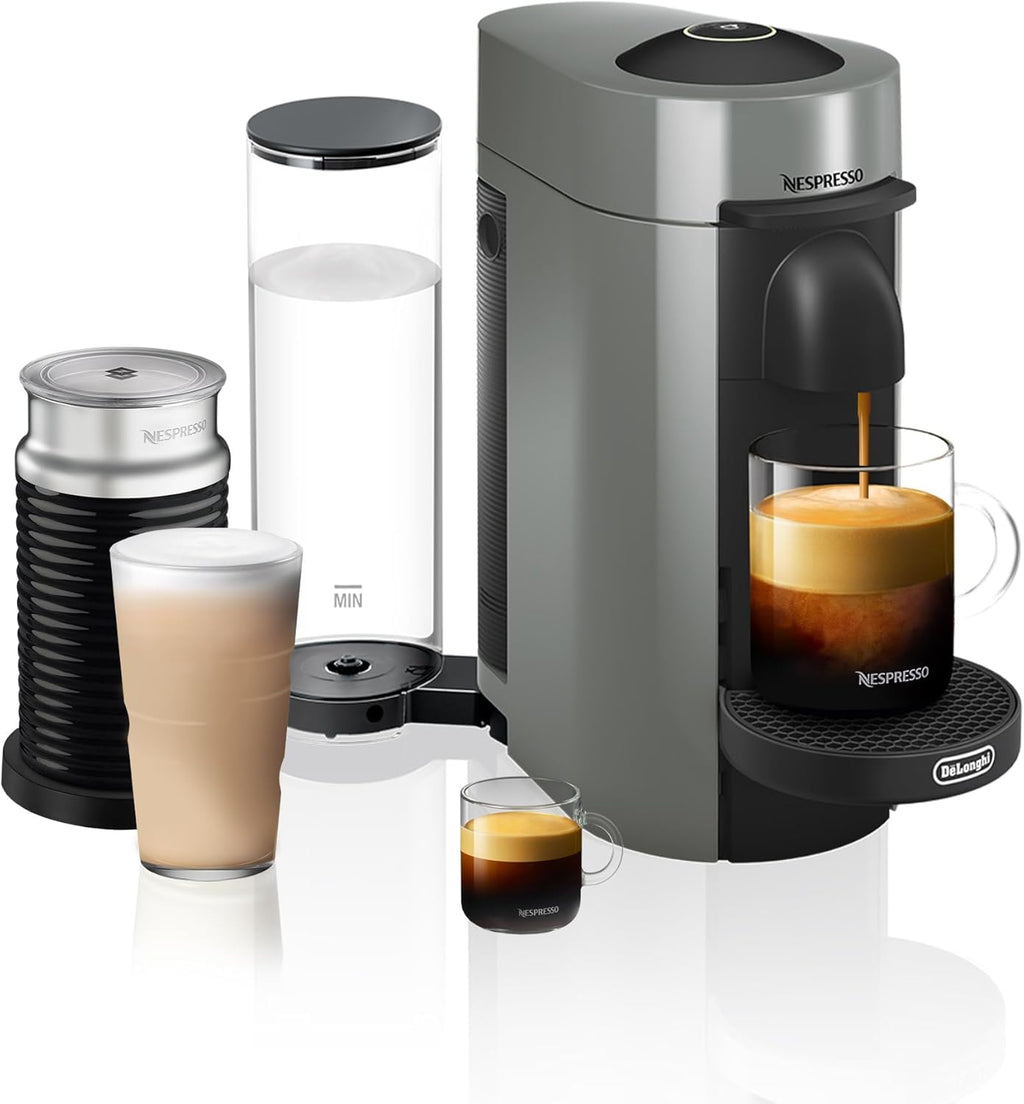 Nespresso Vertuo Plus Coffee and Espresso Maker by De'Longhi, Grey