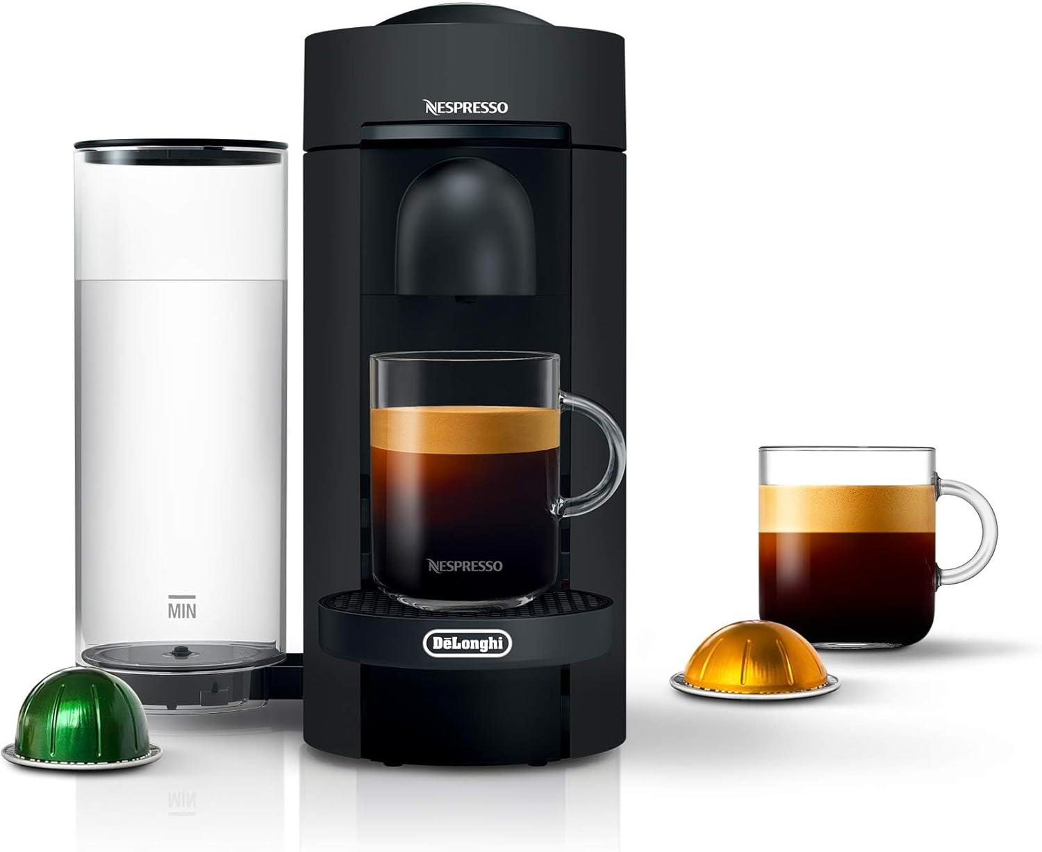Nespresso Vertuo Plus Coffee and Espresso Maker by De'Longhi, Grey