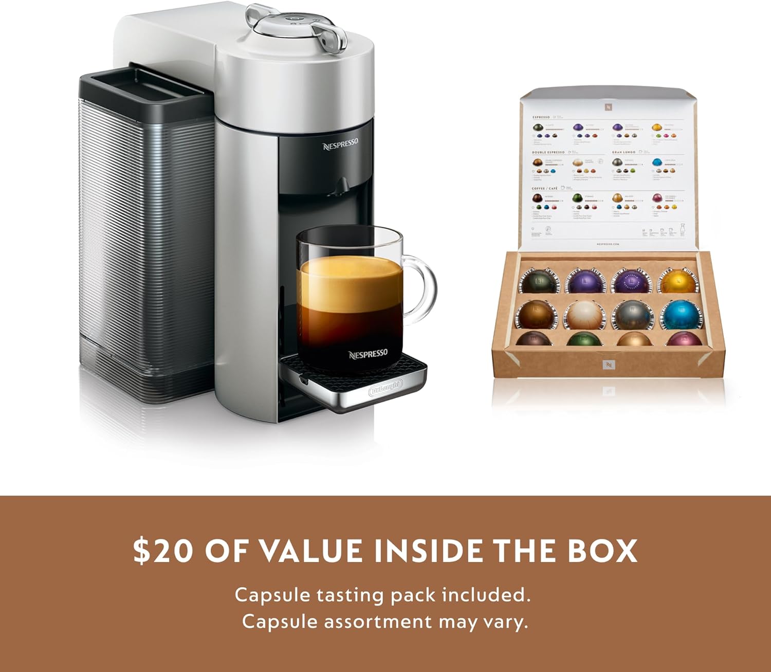 Nespresso De'Longhi Vertuo Coffee and Espresso Machine