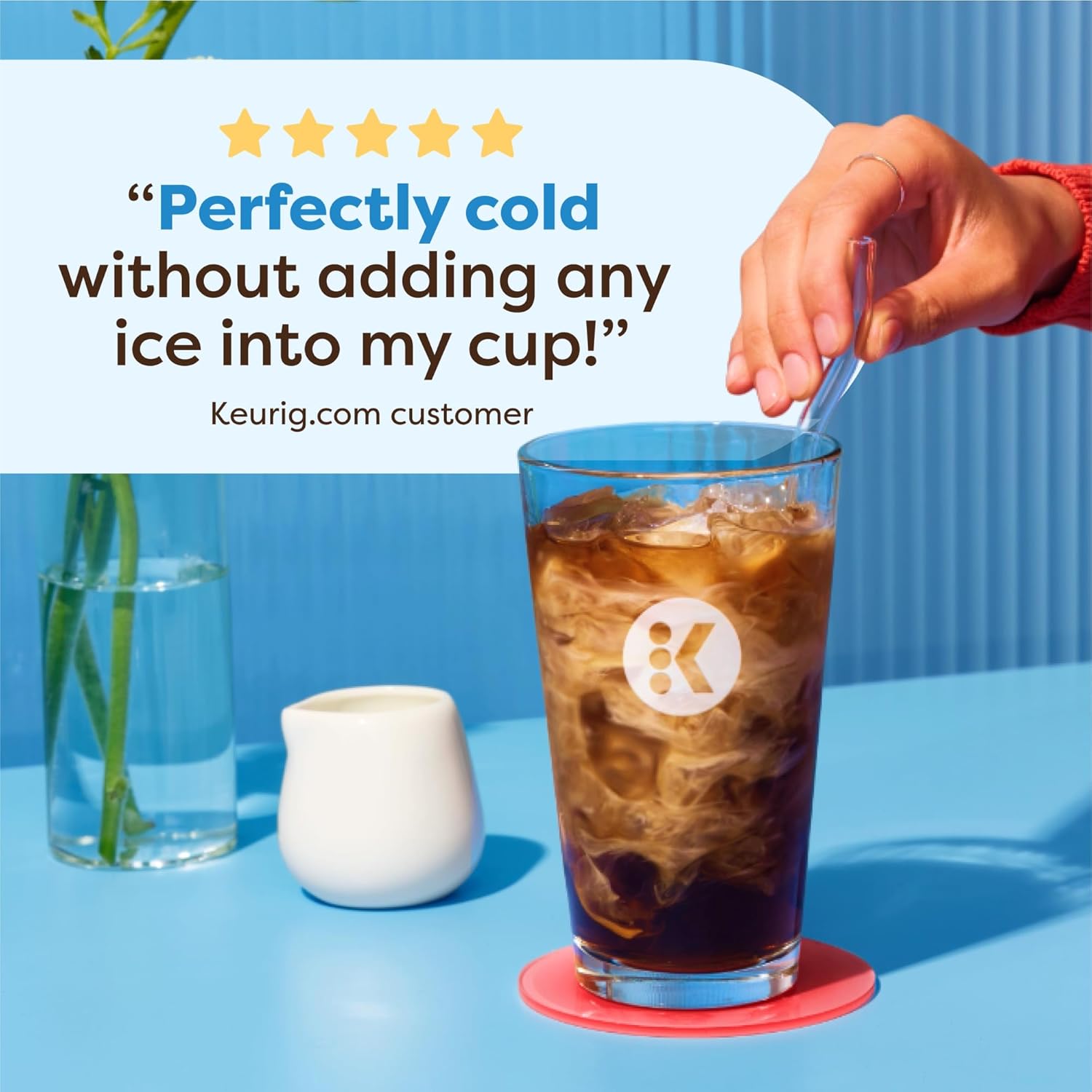 Keurig K-Brew+Chill Iced or Hot Single-Serve K-Cup Coffee Maker with MultiStream and QuickChill Technology, 70oz. Removable Reservoir
