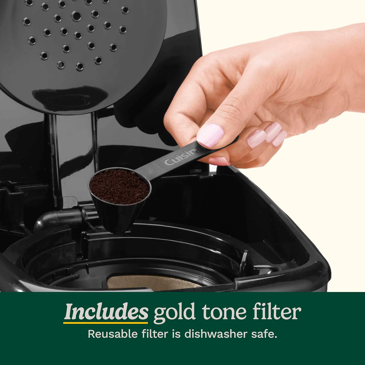 Cuisinart DCC-3200P1 Coffee Maker Fully Automatic with Brew Strength Control, 1-4 Cup Setting