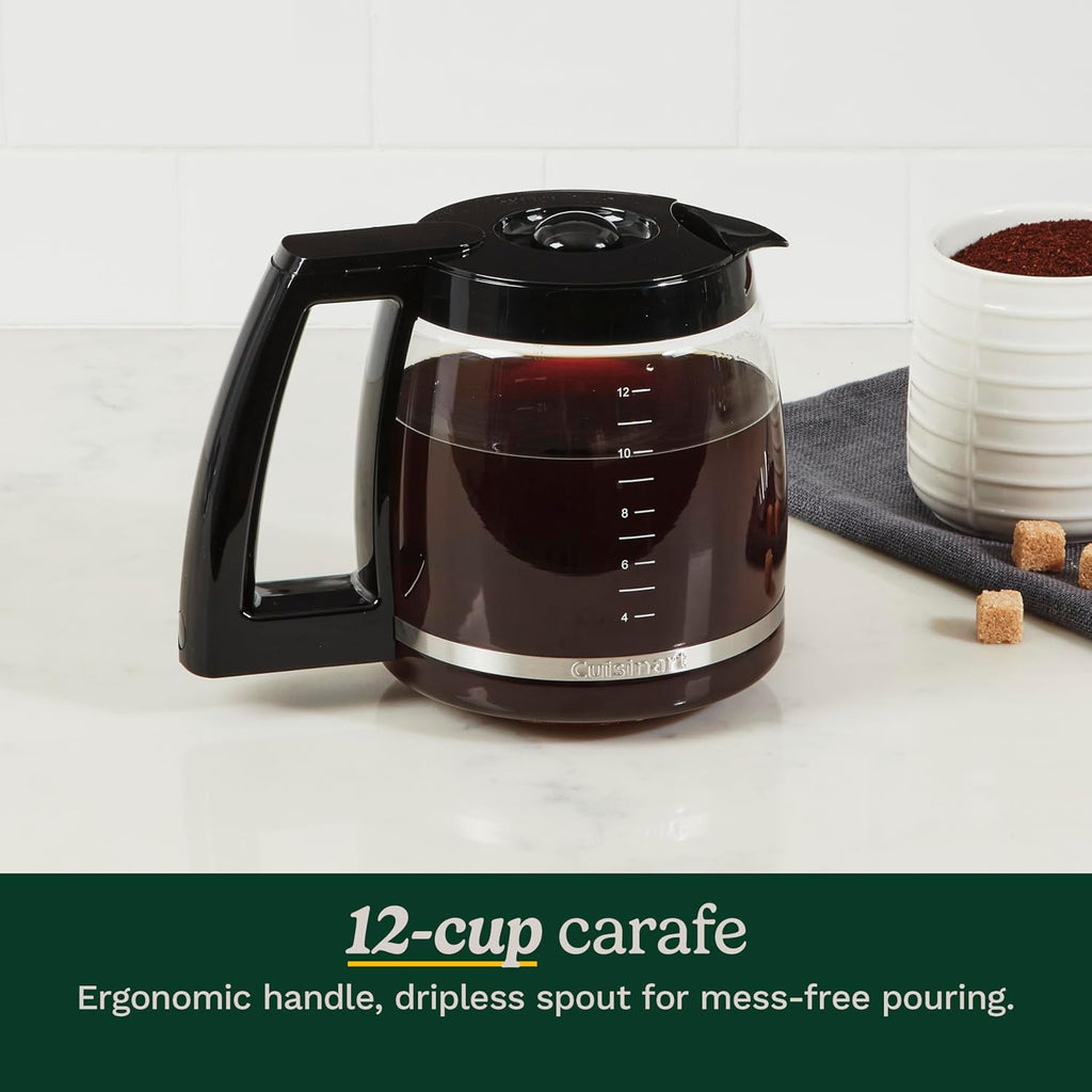 Cuisinart DCC-1200P1 Brew Central 12-Cup Programmable Coffeemaker Coffee Maker, Carafe, Brushed Chrome