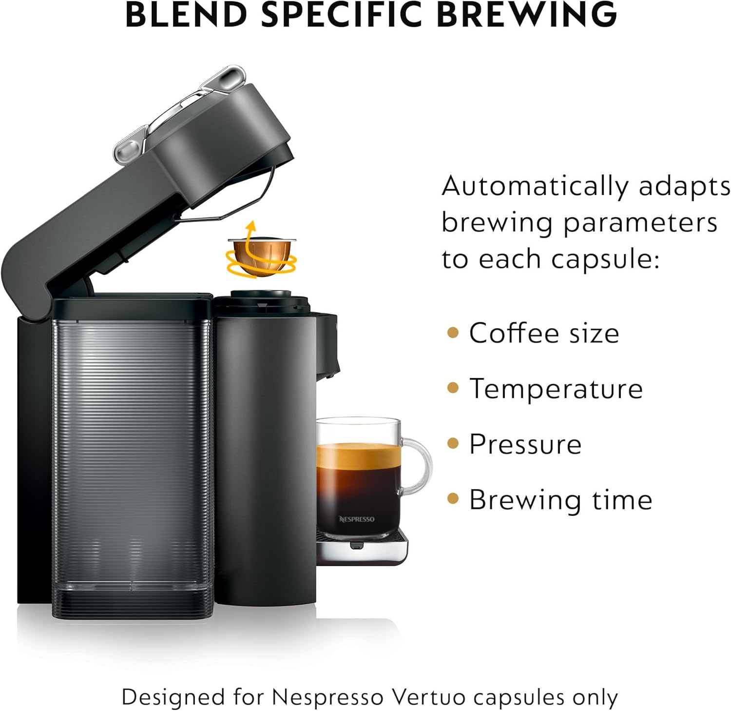 Nespresso De'Longhi Vertuo Coffee and Espresso Machine