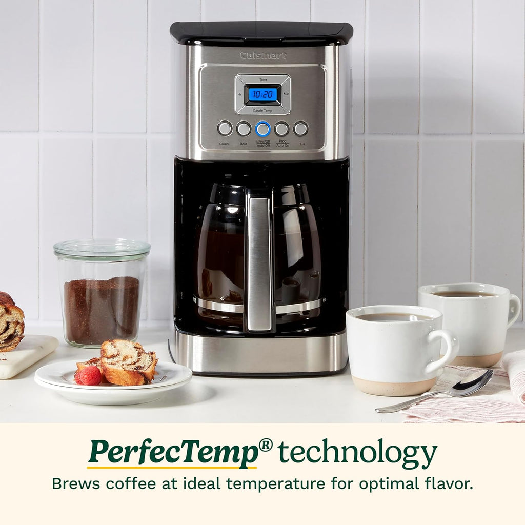 Cuisinart DCC-3200P1 Coffee Maker Fully Automatic with Brew Strength Control, 1-4 Cup Setting